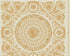 Classical Tile Baroque Textured Wallpaper in Gold/Cream from the Versace IV Collection