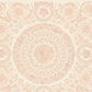 Classical Tile Baroque Textured Wallpaper in Pink/Ivory from the Versace IV Collection