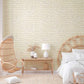 Brick Cottage Wallpaper in Grey/Red/White