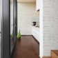 Distressed Stone Wallpaper in White