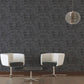 Distressed Stone Wallpaper in Black
