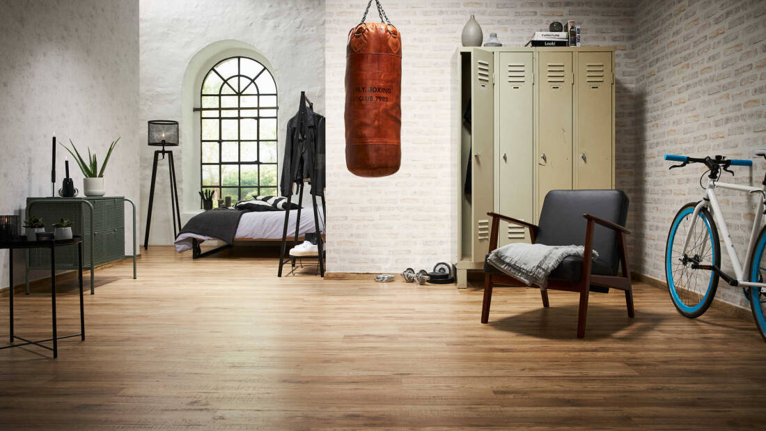 Brick Deco Wallpaper in White/Grey/Red