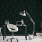 Marble Structures Wallpaper in Dark Green/Metallic