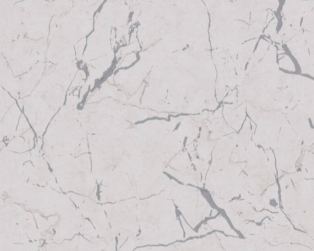 Sample Marble Structures Wallpaper in Grey/Metallic