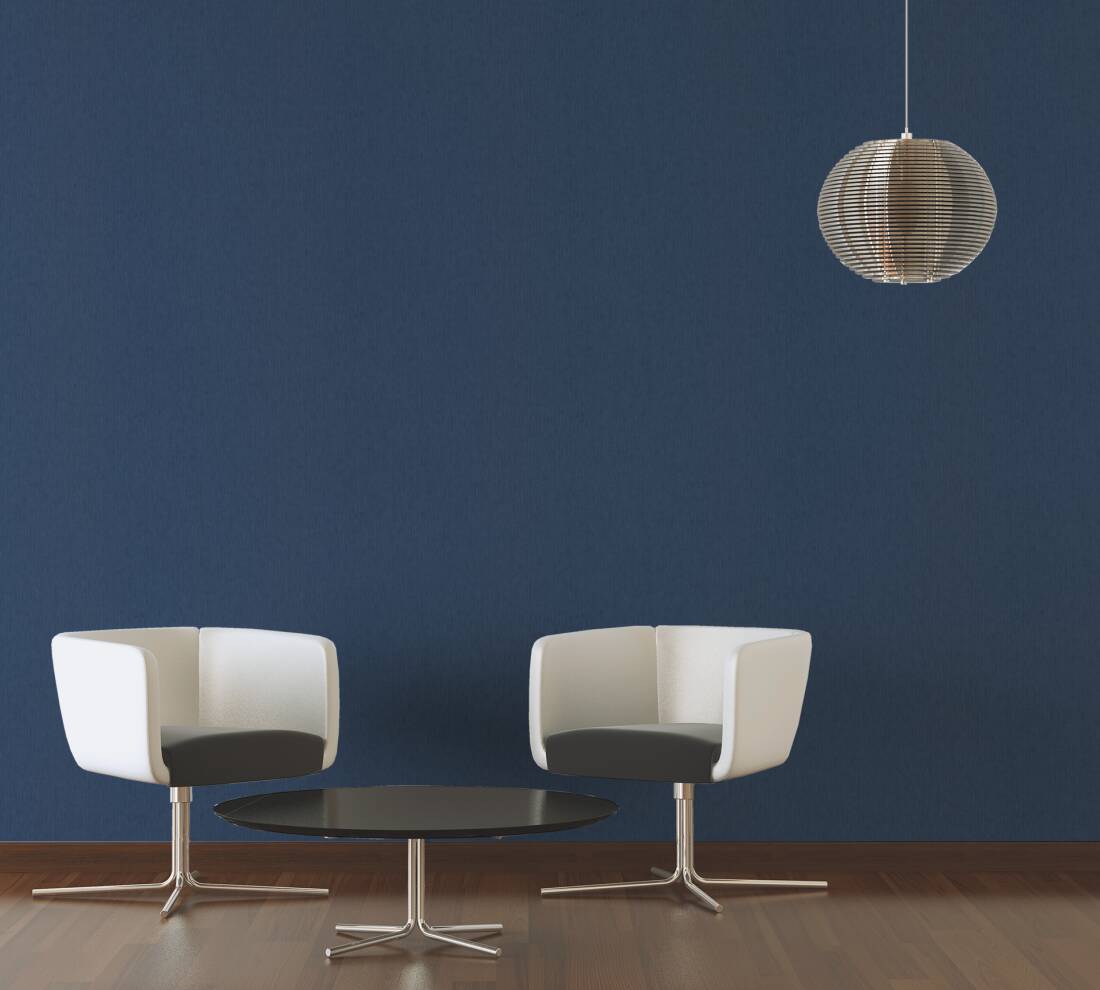 Stripes Textured Wallpaper in Blue from the Versace V Collection