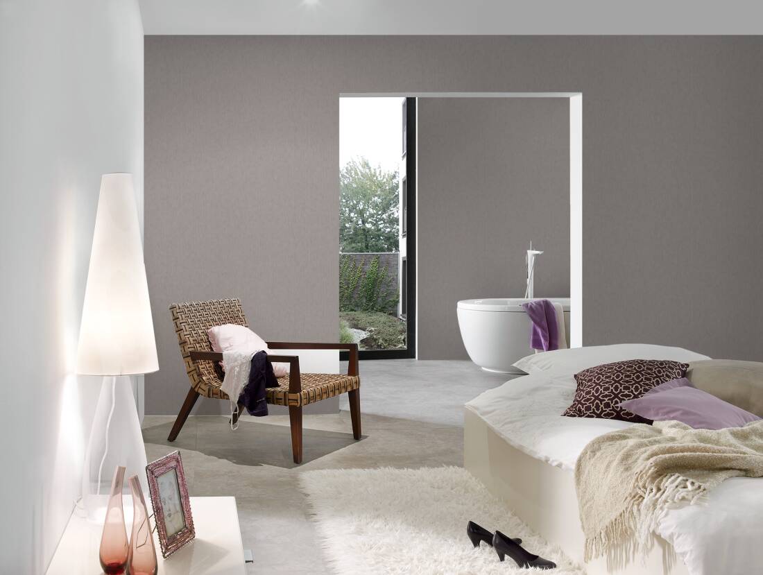 Stripes Textured Wallpaper in Grey/Light from the Versace V Collection