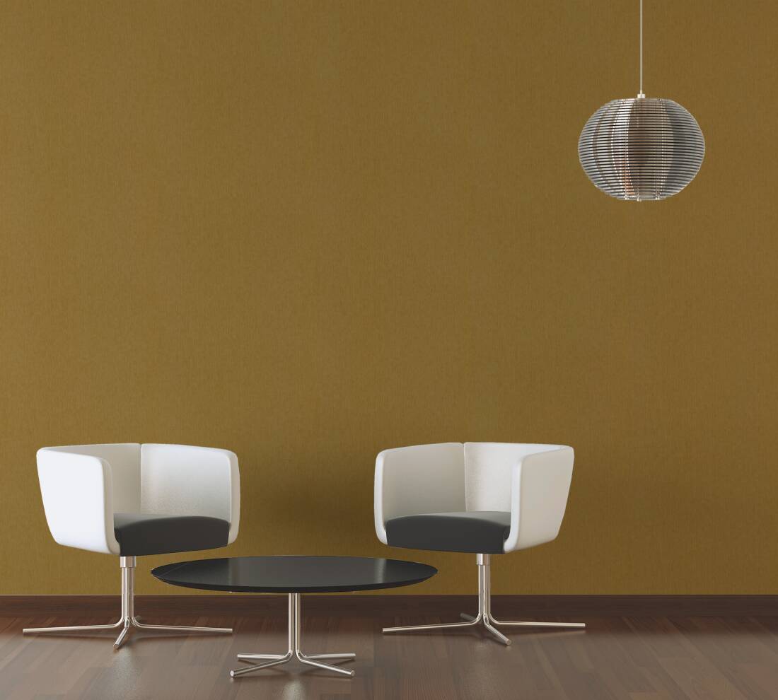 Solid Textured Wallpaper in Gold/Brown from the Versace V Collection