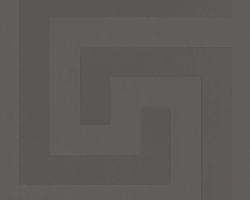 Geometry Figures Textured Wallpaper in Grey by Versace Home