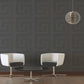 Geometry Figures Textured Wallpaper in Grey from the Versace V Collection