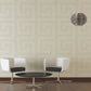Geometry Figures Textured Wallpaper in Cream from the Versace V Collection