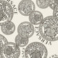 Medusa Head Textured Wallpaper in Black/White by Versace Home