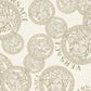 Medusa Head Textured Wallpaper in Gold/Cream by Versace Home