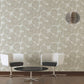 Medusa Head Textured Wallpaper in Gold/Cream from the Versace V Collection