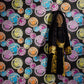 Medusa Head Textured Wallpaper in Black/Multi from the Versace V Collection