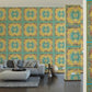 Baroque Ornaments Textured Wallpaper in Gold/Multi by Versace HomeBaroque Ornaments Textured Wallpaper in Gold/Multi from the Versace V Collection