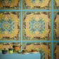 Baroque Ornaments Textured Wallpaper in Gold/Multi from the Versace V Collection