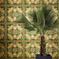 Baroque Ornaments Textured Wallpaper in Brown/Multi from the Versace V Collection