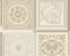 Baroque Squares Textured Wallpaper in Cream/Grey by Versace Home