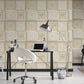 Baroque Squares Textured Wallpaper in Cream/Grey from the Versace V Collection