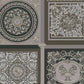Baroque Squares Textured Wallpaper in Black/Grey by Versace Home