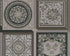 Baroque Squares Textured Wallpaper in Black/Grey by Versace Home