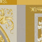 Baroque Squares Textured Wallpaper in Cream/Gold from the Versace V Collection