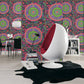 Baroque Circle Textured Wallpaper in Multi from the Versace V Collection