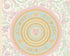 Baroque Circle Textured Wallpaper in Cream/Multi by Versace Home