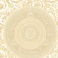 Baroque Circle Textured Wallpaper in Cream/Gold by Versace Home
