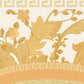 Baroque Circle Textured Wallpaper in Gold/Orange from the Versace V Collection