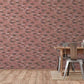 Brick Wallpaper in Brown/Red