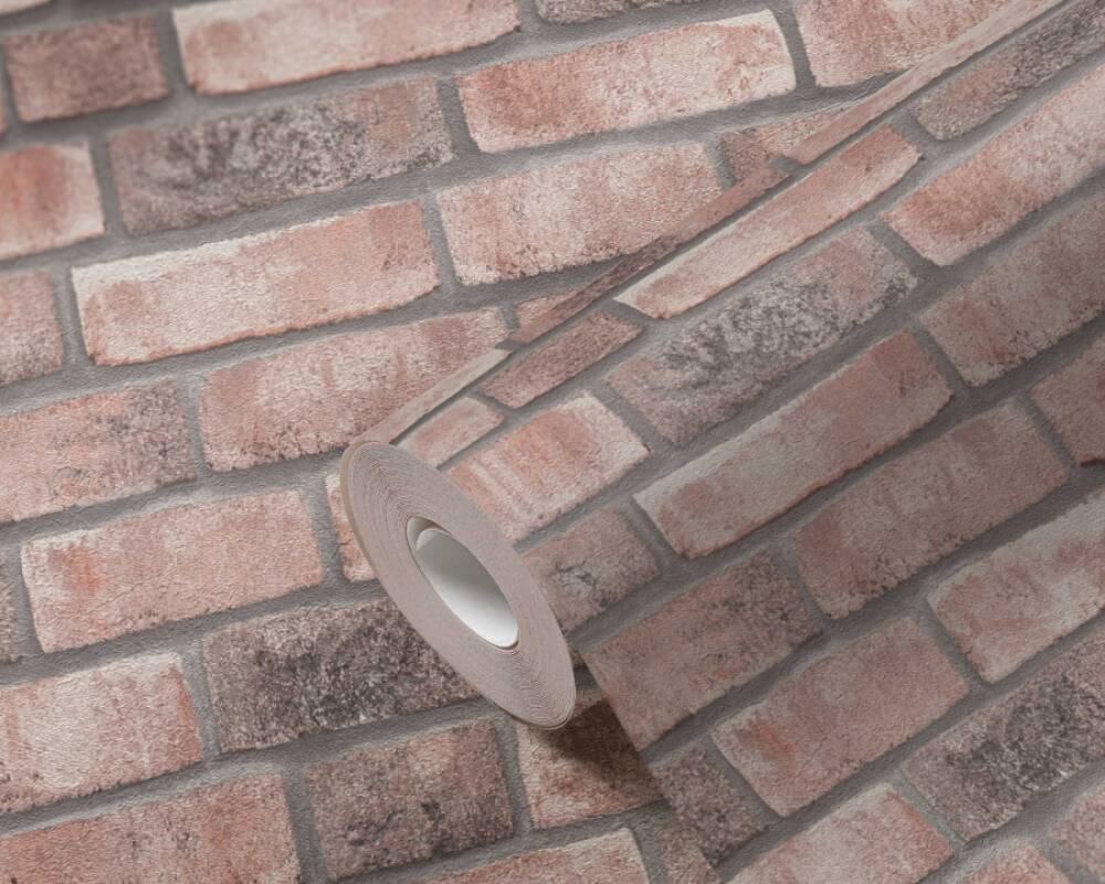 Brick Wallpaper in Beige