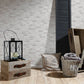 Brick Stone Wallpaper in Cream/White