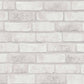 Brick Stone Wallpaper in Cream/White
