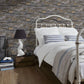 Stone Deco Wallpaper in Grey/Yellow