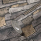 Stone Deco Wallpaper in Grey/Yellow