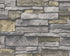 Stone Deco Wallpaper in Grey/Yellow