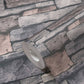 Stone Deco Wallpaper in Taupe/Cream