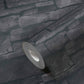 Stone Deco Wallpaper in Black