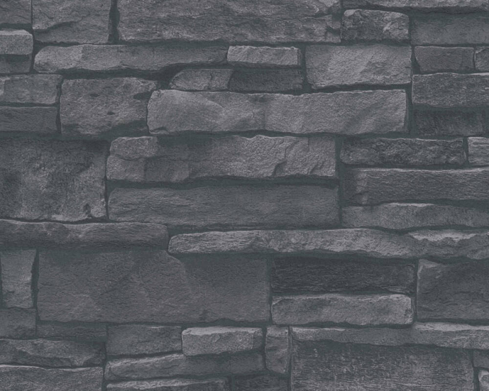 Sample Stone Deco Wallpaper in Black