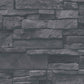 Stone Deco Wallpaper in Black