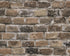 Sample Brick Deco Wallpaper in Brown/Grey