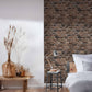 Brick Deco Wallpaper in Brown/Grey