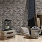 Brick Deco Wallpaper in Grey/Brown