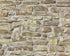 Stone Brick Deco Wallpaper in Beige/Brown
