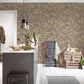 Stone Brick Deco Wallpaper in Beige/Brown