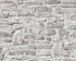 Sample Stone Brick Deco Wallpaper in Grey