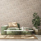 Flat Stone Wallpaper in Beige/Cream