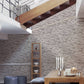 Flat Stone Wallpaper in Grey/Cream