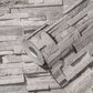 Flat Stone Wallpaper in Grey/Cream